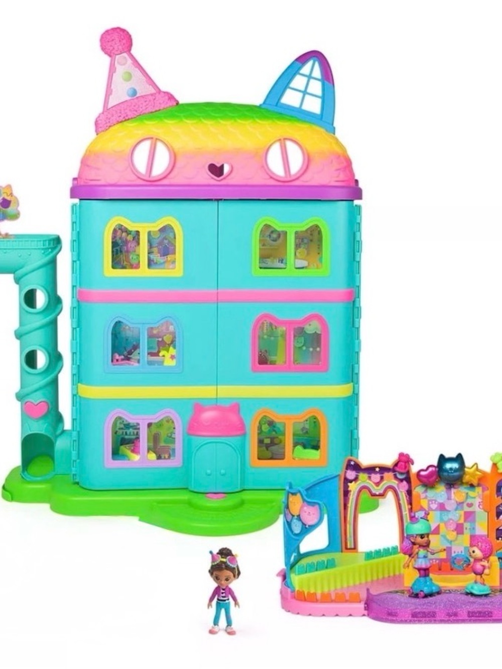Dreamworks Teal, Pink & Yellow Cat-Themed Playhouse Toy